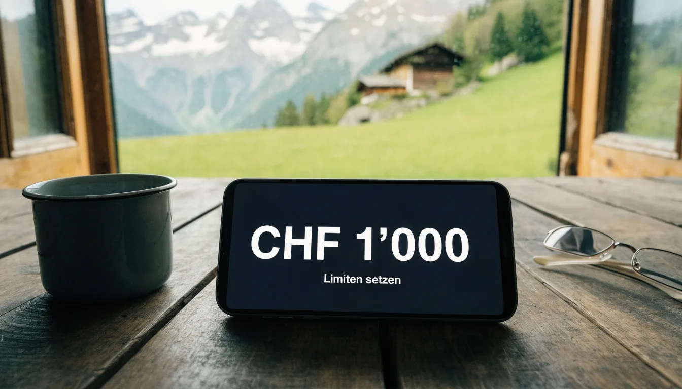 Ein Wanderweg führt über eine Alpwiese zu einem Holzchalet, dahinter ragen verschneite Gipfel in den Himmel.